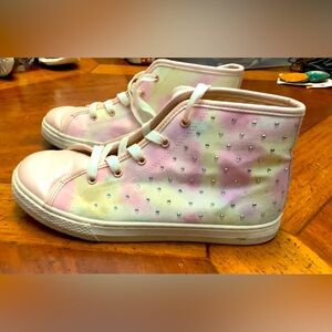 Childrens PLACE Rhinestone Studded Fashion Sneakers sz 5